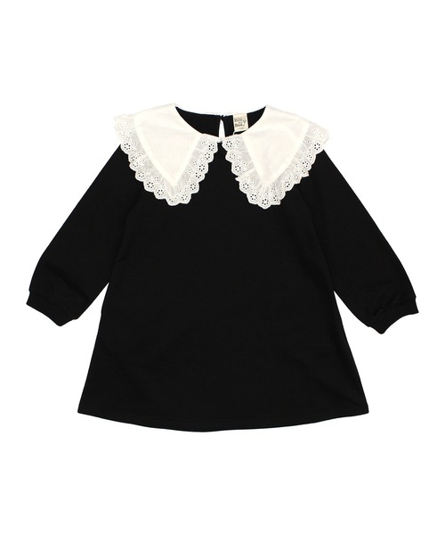 Bee des Bee(ビーデスビー)の「襟付きワンピース(ワンピース・キッズ・ブラック/グレー・110cm/100cm/120cm/130cm/140cm/150cm)」の3枚目の写真