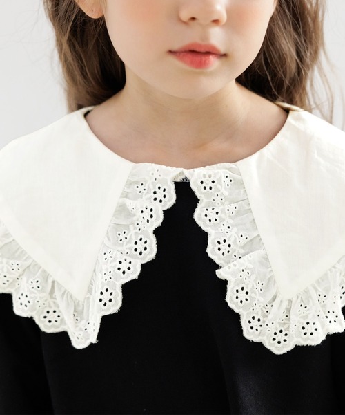 Bee des Bee(ビーデスビー)の「襟付きワンピース(ワンピース・キッズ・ブラック/グレー・110cm/100cm/120cm/130cm/140cm/150cm)」の4枚目の写真