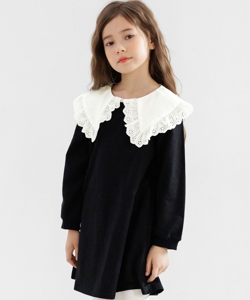 Bee des Bee(ビーデスビー)の「襟付きワンピース(ワンピース・キッズ・ブラック/グレー・110cm/100cm/120cm/130cm/140cm/150cm)」の13枚目の写真