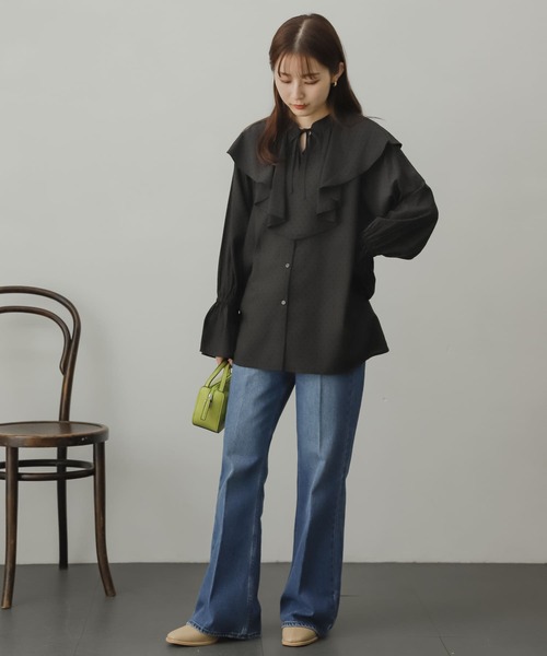 トモッキー　新品　プランテーション　レイヤード　おしゃれなシャツ レイヤード ツートンカラーシャツ 1002 | 可愛い服量産型服通販