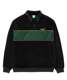 Huf ベロアシャツ ポロシャツ HUF（ハフ）の「SEISMOGRAM VELOUR POLO / HUF ベロア