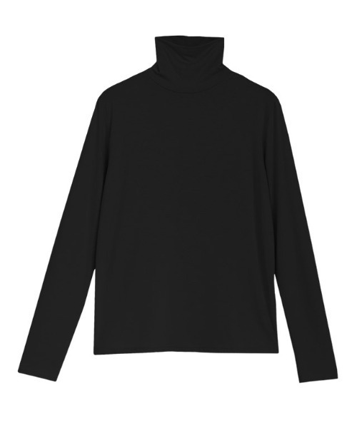 Pierrot(ピエロ)の「タートルネックストレッチインナー(Tシャツ/カットソー・レディース・ミント/ブラック/オフホワイト・M/L)」の12枚目の写真