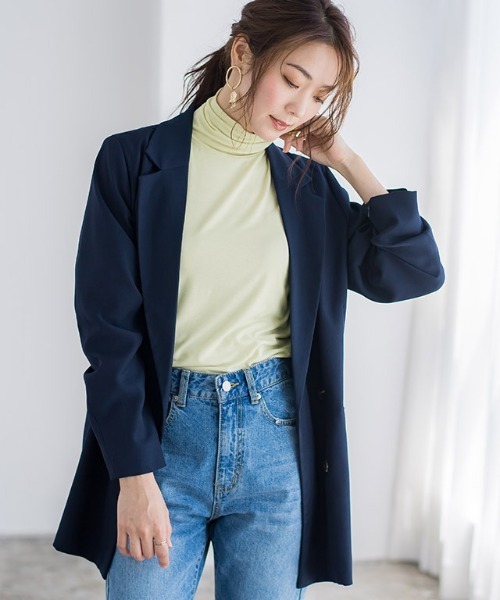 Pierrot(ピエロ)の「タートルネックストレッチインナー(Tシャツ/カットソー・レディース・ミント/ブラック/オフホワイト・M/L)」の18枚目の写真