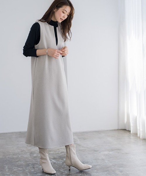 Pierrot(ピエロ)の「タートルネックストレッチインナー(Tシャツ/カットソー・レディース・ミント/ブラック/オフホワイト・M/L)」の22枚目の写真