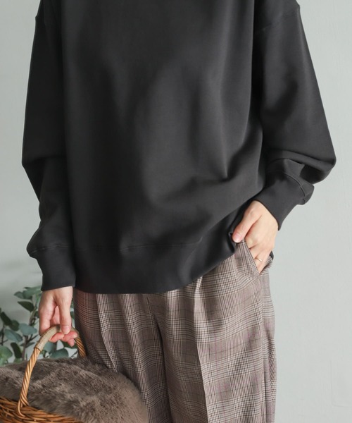 URBAN RESEARCH DOORS（アーバンリサーチドアーズ）の「スウェットクルーネックプルオーバー（スウェット・レディース・グレー/ベージュ/スミクロ・MEDIUM）」の14枚目の写真