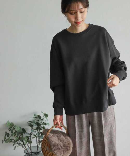 URBAN RESEARCH DOORS（アーバンリサーチドアーズ）の「スウェットクルーネックプルオーバー（スウェット・レディース・グレー/ベージュ/スミクロ・MEDIUM）」の20枚目の写真