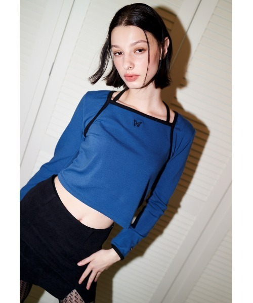 タンクトップ ノースリーブ A'GEM/9 × .kom 「FANCY CLUB/ファンシークラブ」 3-Way Dot Mesh Layered S A'GEM/9 × .kom『 FANCY CLUB/ファンシークラブ』CUTIE-PIE LINE