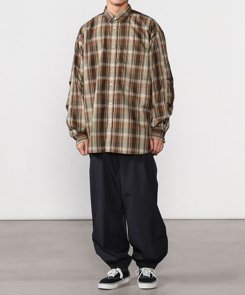 DAIWA PIER39(ダイワピア39)の「DAIWA PIER39 | TECH REGULAR COLLAR SHIRTS L/S PLAIDS MEN(シャツ/ブラウス・メンズ・ブラウン系その他/グリーン系その他・MEDIUM/SMALL)」の3枚目の写真