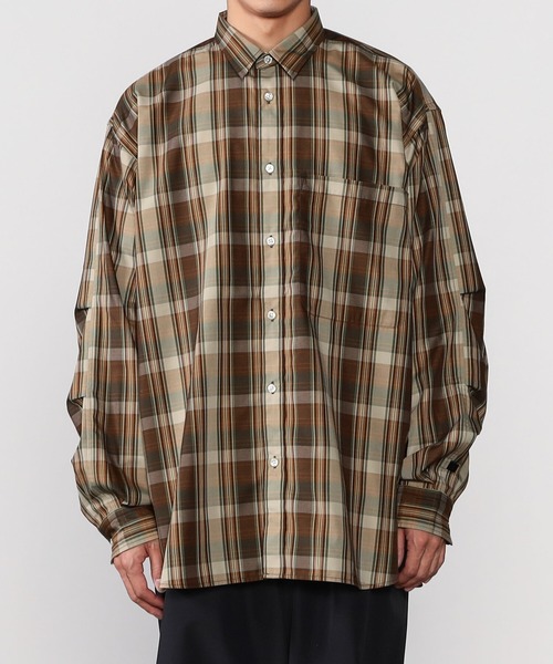 DAIWA PIER39(ダイワピア39)の「DAIWA PIER39 | TECH REGULAR COLLAR SHIRTS L/S PLAIDS MEN(シャツ/ブラウス・メンズ・ブラウン系その他/グリーン系その他・MEDIUM/SMALL)」の4枚目の写真