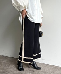 prose verse | 配色ラインニットパンツ(チノパンツ)