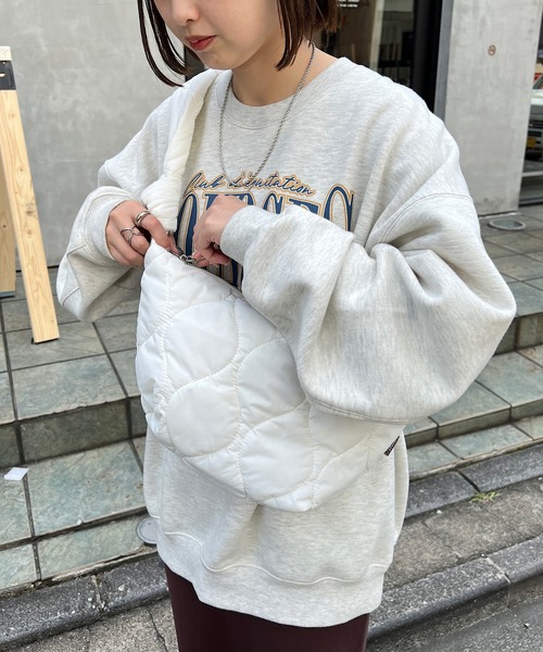 DISCOAT（ディスコート）の「【リバイバル/WEB限定】ボンディングメッセンジャーバッグ（メッセンジャーバッグ・レディース・ホワイト/ブラック/カーキ・FREE）」の12枚目の写真