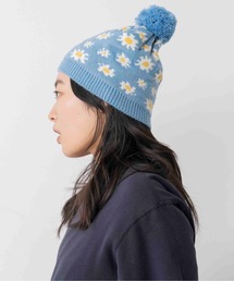 Casselini(キャセリーニ)柄ニットポンポン帽