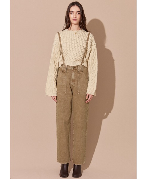 ALEXIA STAM(アリシアスタン)の「Suspenders Painter Pants /サスペンダーペインターパンツ(その他パンツ・レディース・ブラウン/ブルー・S/M)」の3枚目の写真