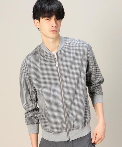 BEAUTY&YOUTH UNITED ARROWS(ビューティーアンドユースユナイテッドアローズ)の「BY コットン シャツファブリック ブルゾン ◆(ブルゾン・メンズ・ダークグレー/ライトブルー・MEDIUM/LARGE/SMALL/X-LARGE)」の2枚目の写真