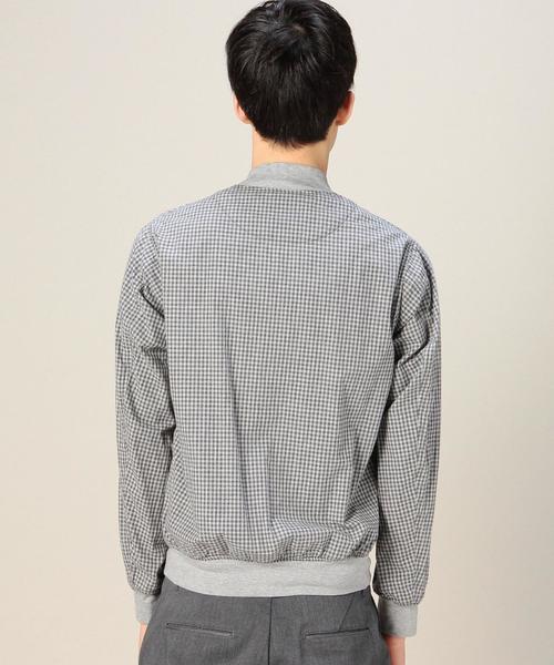 BEAUTY&YOUTH UNITED ARROWS(ビューティーアンドユースユナイテッドアローズ)の「BY コットン シャツファブリック ブルゾン ◆(ブルゾン・メンズ・ダークグレー/ライトブルー・MEDIUM/LARGE/SMALL/X-LARGE)」の3枚目の写真