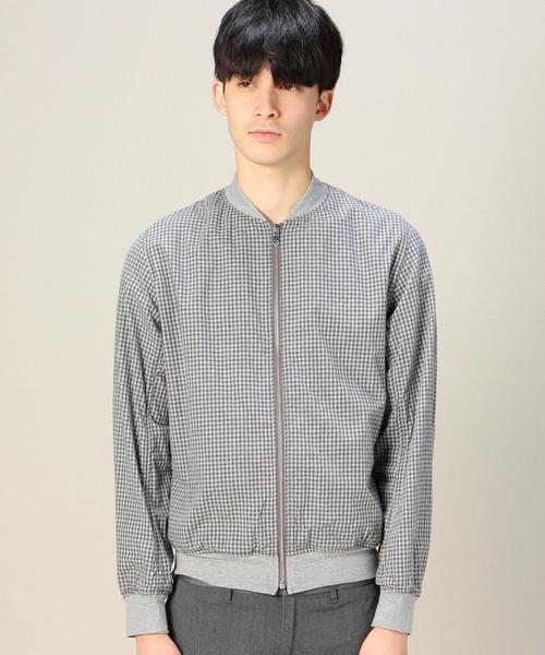 BEAUTY&YOUTH UNITED ARROWS(ビューティーアンドユースユナイテッドアローズ)の「BY コットン シャツファブリック ブルゾン ◆(ブルゾン・メンズ・ダークグレー/ライトブルー・MEDIUM/LARGE/SMALL/X-LARGE)」の8枚目の写真