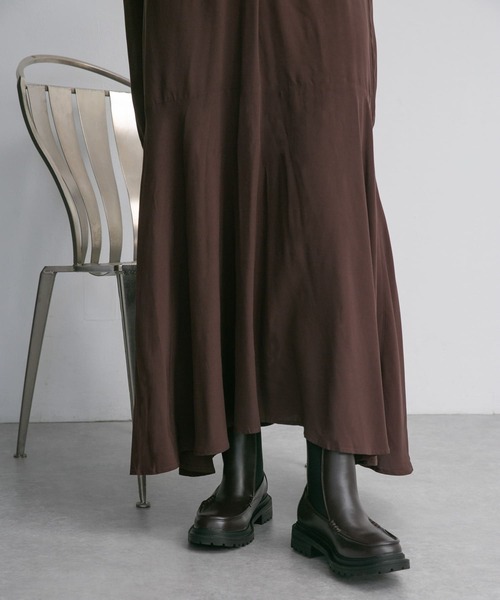 KBF（ケイビーエフ）の「モカシントゥサイドゴアブーツ（ブーツ・レディース・ダークブラウン/ブラック・38/37/36）」の5枚目の写真