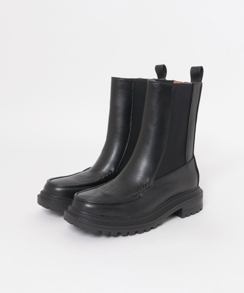 KBF（ケイビーエフ）の「モカシントゥサイドゴアブーツ（ブーツ・レディース・ダークブラウン/ブラック・38/37/36）」の11枚目の写真