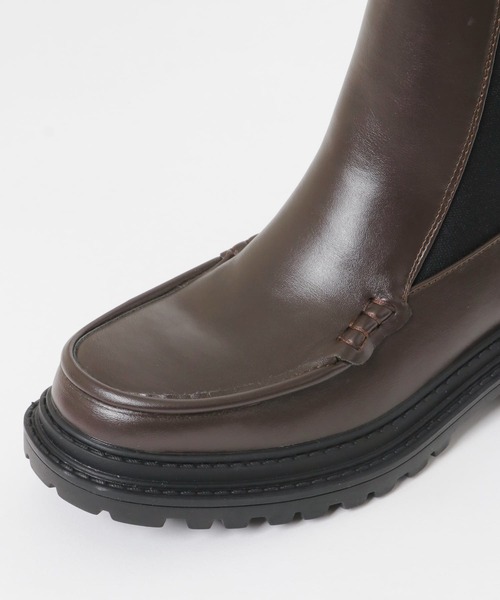 KBF（ケイビーエフ）の「モカシントゥサイドゴアブーツ（ブーツ・レディース・ダークブラウン/ブラック・38/37/36）」の16枚目の写真