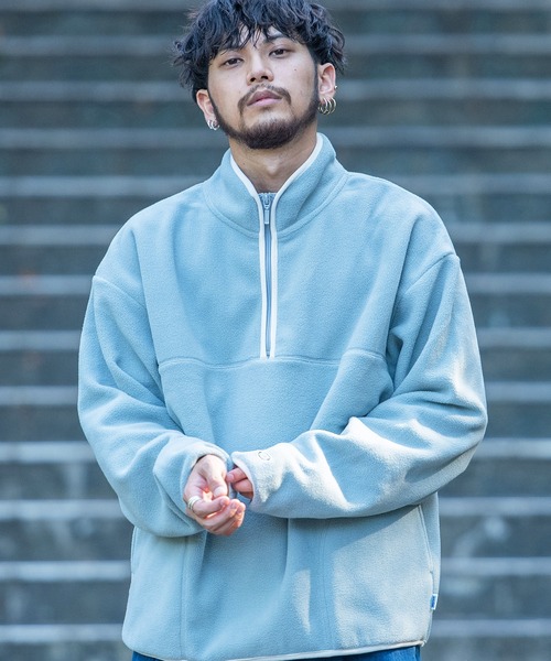 Discus Jp DISCUS(ディスカス)の「『DISCUS/ディスカス』フリース配色パイピングハーフZIP(スウェット)」 - WEAR