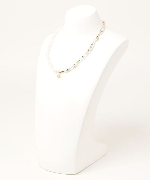 whim（ウィム）の「Carol -パールビーズネックレス-（ネックレス・レディース・ゴールド・FREE）」の3枚目の写真