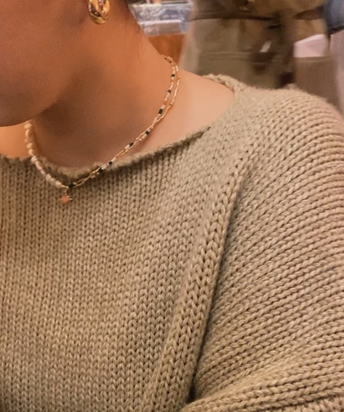 whim（ウィム）の「Carol -パールビーズネックレス-（ネックレス・レディース・ゴールド・FREE）」の5枚目の写真