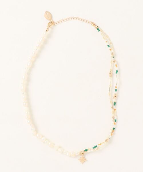 whim（ウィム）の「Carol -パールビーズネックレス-（ネックレス・レディース・ゴールド・FREE）」の2枚目の写真