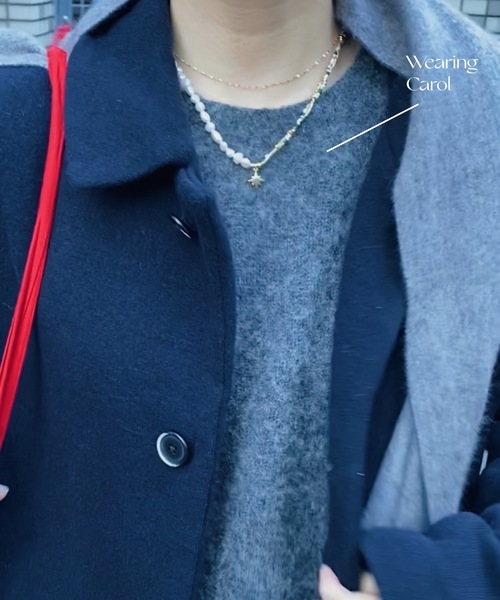 whim（ウィム）の「Carol -パールビーズネックレス-（ネックレス・レディース・ゴールド・FREE）」の9枚目の写真