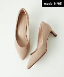 green label relaxing | ポインテッド Vカット パンプス(5cmヒール) -撥水-(パンプス)