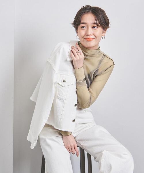 UNITED ARROWS（ユナイテッドアローズ）の「チュール ハイネック カットソー（Tシャツ/カットソー・レディース・ナチュラル/オフホワイト/ブラック・FREE）」の11枚目の写真