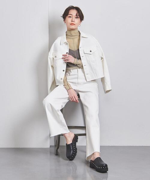 UNITED ARROWS（ユナイテッドアローズ）の「チュール ハイネック カットソー（Tシャツ/カットソー・レディース・ナチュラル/オフホワイト/ブラック・FREE）」の13枚目の写真