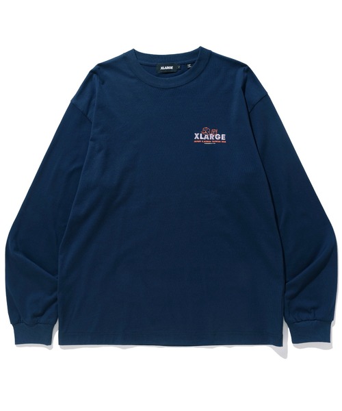 XLARGE(エクストララージ)の「AIM FOR REPDIGIT L/S TEE(Tシャツ/カットソー・メンズ・ブラック/ホワイト/ネイビー・S/M/L/XL)」の4枚目の写真