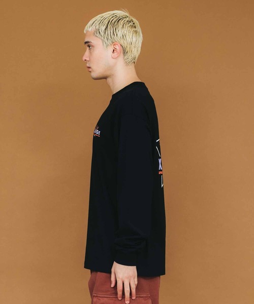 XLARGE(エクストララージ)の「AIM FOR REPDIGIT L/S TEE(Tシャツ/カットソー・メンズ・ブラック/ホワイト/ネイビー・S/M/L/XL)」の18枚目の写真