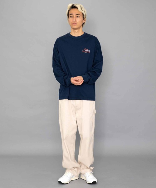 XLARGE(エクストララージ)の「AIM FOR REPDIGIT L/S TEE(Tシャツ/カットソー・メンズ・ブラック/ホワイト/ネイビー・S/M/L/XL)」の13枚目の写真