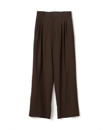 ウォッシャブルウール 3タックワイドパンツ