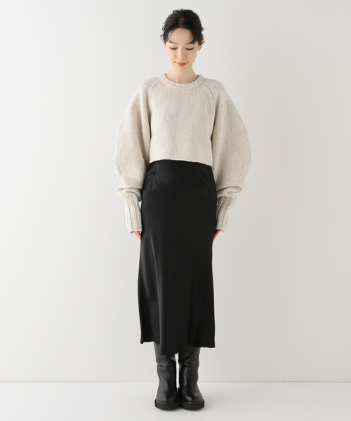 Spick and Span アセテートサテンIラインスカート 38 Spick and Span アセテートサテンIラインスカート 38