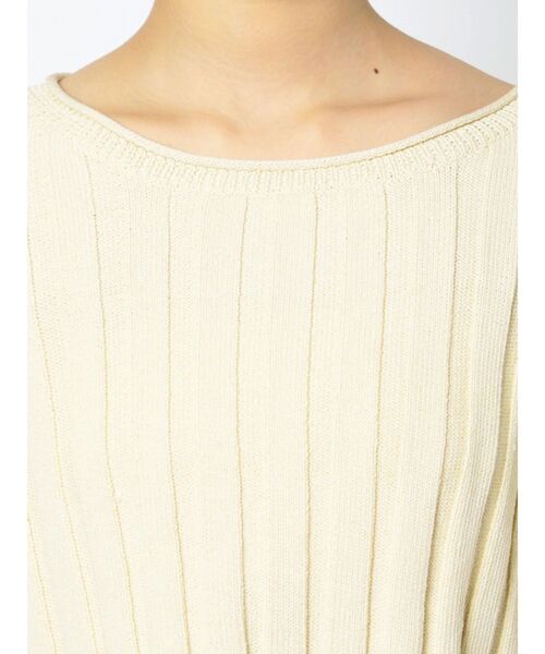 EMODA（エモダ）の「ルーズネックニット（ニット/セーター・レディース・ピンク/ブルー/アイボリー/ブラック・FREE）」の14枚目の写真