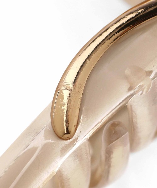 ANEMONE(アネモネ)の「メタルポイントクリアループバンス【動画あり】(バレッタ/ヘアクリップ・レディース・アイボリー/ベージュ/グレー/ブラウン・FREE)」の12枚目の写真