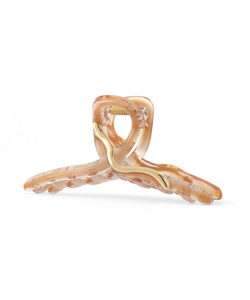 ANEMONE(アネモネ)の「メタルポイントクリアループバンス【動画あり】(バレッタ/ヘアクリップ・レディース・アイボリー/ベージュ/グレー/ブラウン・FREE)」の13枚目の写真