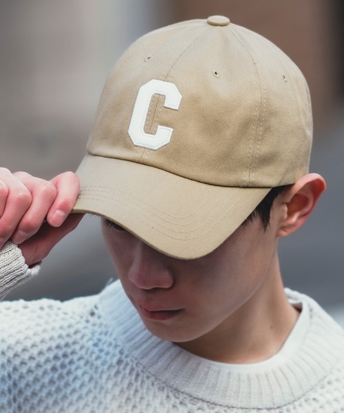 improves(インプローブス)の「アルファベット 刺しゅう キャップ(キャップ・メンズ・キャメル/ネイビー/ベージュ/オレンジ/ブラック/ブラウン/ホワイト/グリーン/レッド・FREE)」の4枚目の写真