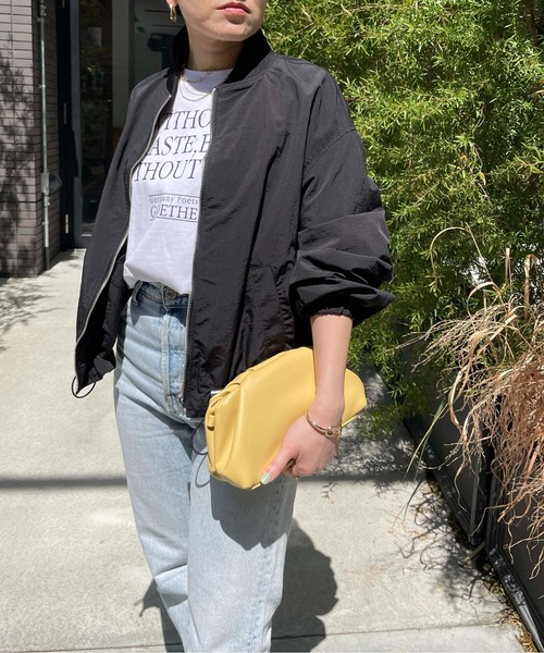 Meli rich(メリーリッチ)の「ドロストMA-1ブルゾン(MA-1・レディース・グレイッシュベージュ/カーキ/ブラック/アイボリー・MEDIUM)」の21枚目の写真