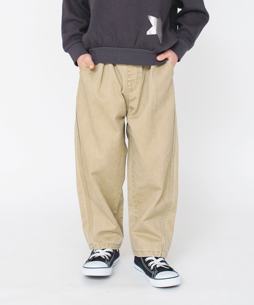 BRANSHES（ブランシェス）の「【platinum line】カーブパンツ（チノパンツ・キッズ・ベージュ/ネイビー・110/140/100/150/90/130/120）」の9枚目の写真