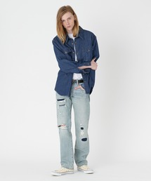 LEVI’S 501 W30 リペア カスタム ダメージ加工 パッチワーク1点物 LEVI'S 501 W30 リペア カスタム ダメージ加工 パッチワーク1点