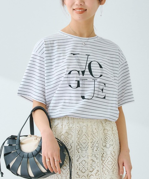 Chez toi(シェトワ)の「コットンロゴT(Tシャツ/カットソー・レディース・カーキ/アイボリー/グレイッシュベージュ/オフホワイト・FREE)」の12枚目の写真