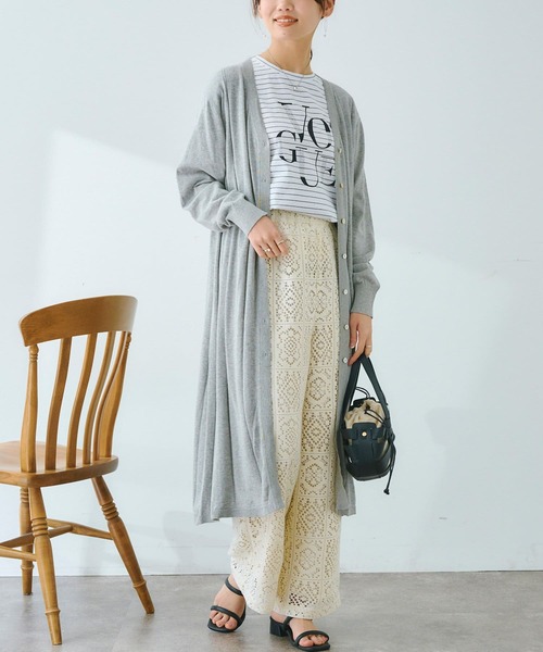 Chez toi(シェトワ)の「コットンロゴT(Tシャツ/カットソー・レディース・カーキ/アイボリー/グレイッシュベージュ/オフホワイト・FREE)」の13枚目の写真