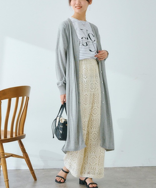 Chez toi(シェトワ)の「コットンロゴT(Tシャツ/カットソー・レディース・カーキ/アイボリー/グレイッシュベージュ/オフホワイト・FREE)」の15枚目の写真
