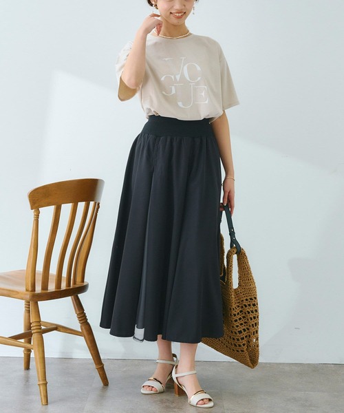 Chez toi(シェトワ)の「コットンロゴT(Tシャツ/カットソー・レディース・カーキ/アイボリー/グレイッシュベージュ/オフホワイト・FREE)」の11枚目の写真