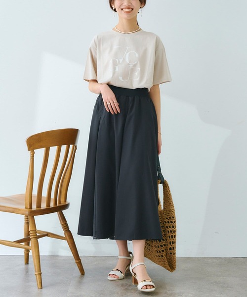 Chez toi(シェトワ)の「コットンロゴT(Tシャツ/カットソー・レディース・カーキ/アイボリー/グレイッシュベージュ/オフホワイト・FREE)」の20枚目の写真