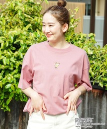 【OUTDOOR PRODUCTS/アウトドアプロダクツ】【PEANUTS/ピーナッツ】スヌーピー コラボ Tシャツ ドロップショルダー オーバーサイズ