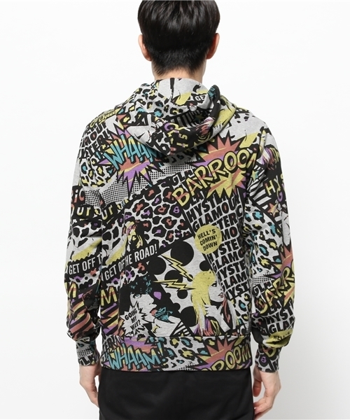 HYSTERIC GLAMOUR（ヒステリックグラマー）の「FLAMIN総柄 PK（パーカー・メンズ・その他2・MEDIUM/LARGE/SMALL）」の4枚目の写真